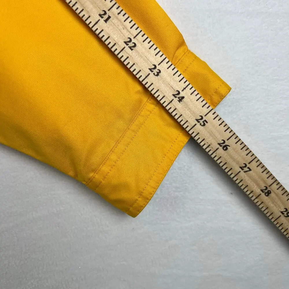 Vintage Cutter & Buck Windbreaker Mens Large L Jacket Y2K Yellow Full Zip‎
